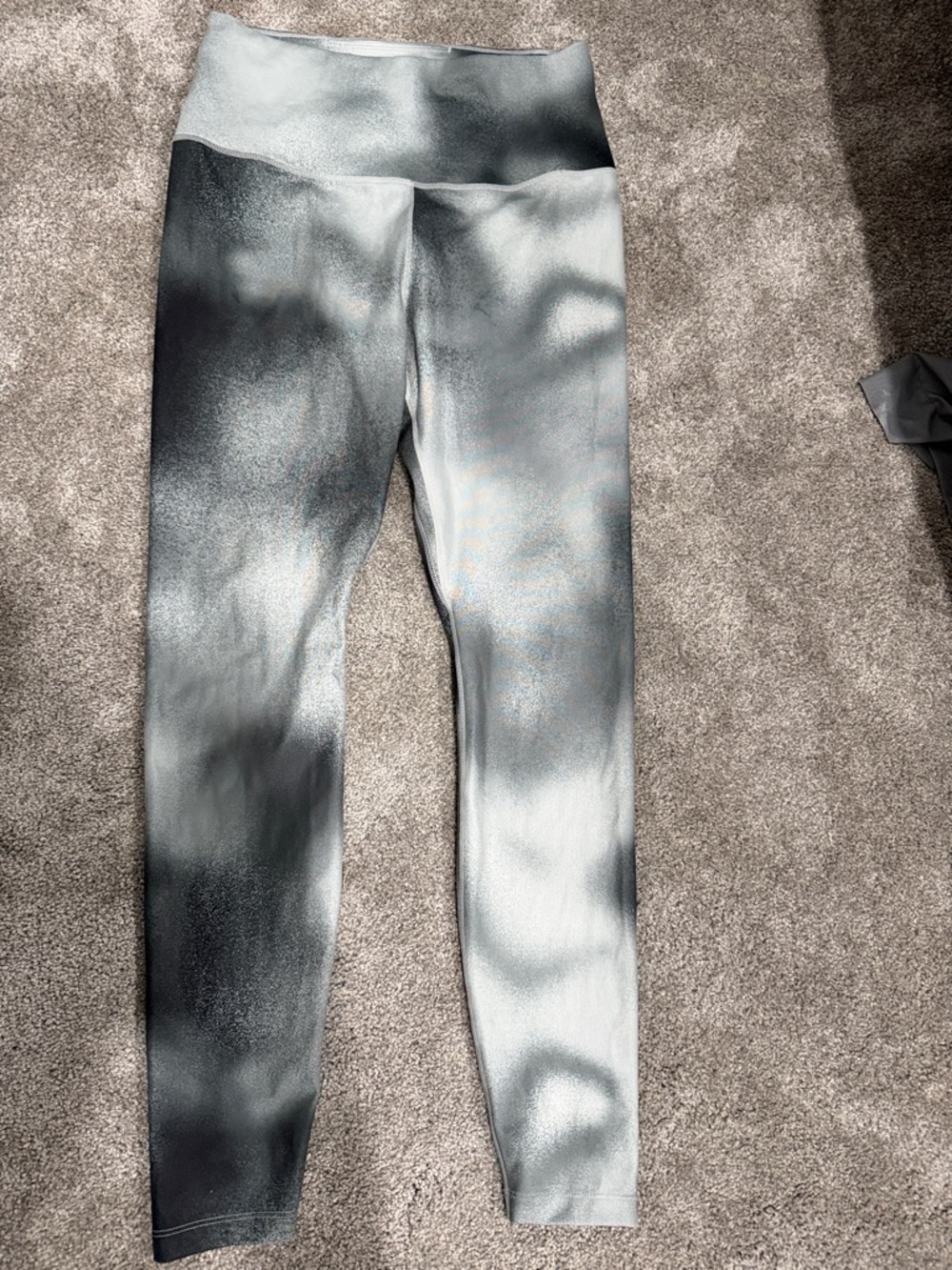 Nike Gray and Black Dri-FIT Leggings